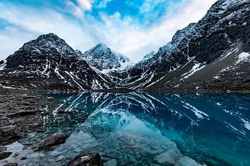 Blåisvatnet (Blauwe Meer) van Harald Stein