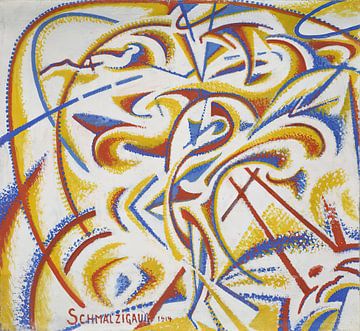 Jules Schmalzigaug - Dynamic transformation of the movement of a dancer (1914) by Peter Balan