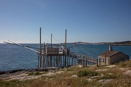 Trabucco di Molinella near Vieste, Italy