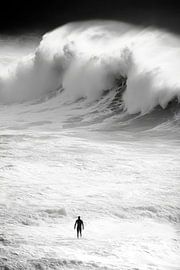 Surfer in the storm by Poster Art Shop