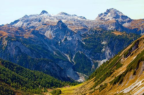 La vue sur le plateau de l'auberge