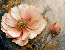 Botanische illustratie: Studie van de Blush-bloesem van Johannas Art Creations