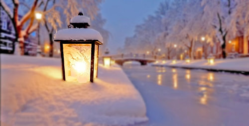 Winter glow on the Frozen Moat