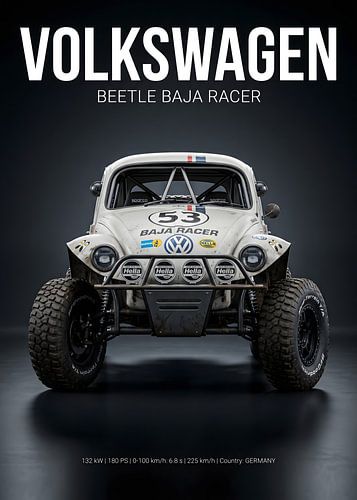 Volkswagen Käfer Baja Racer Offroad-Fahrzeug – Vorderansicht