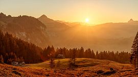 Zonsondergang in Ybrig, Kanton Schwyz