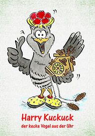 HarryKuckuck le Vogle joyeux de l'horloge sur Ingo Laue