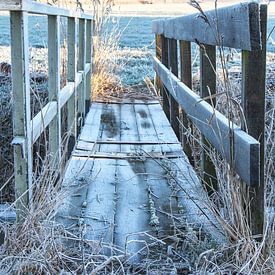 Brücke zum Winter von Piertje Kruithof