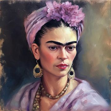 Frida Poster - Frida Art Print Wall Art Portrait by Niklas Maximilian