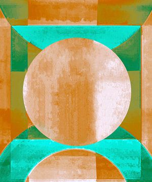 Meditation with Japanese Geometry Shapes Wabi Sabi Style by FRESH Fine Art