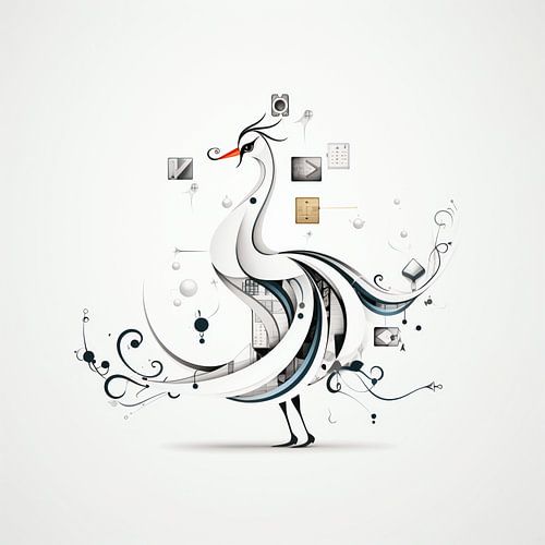 Graceful Geometric Bird Dance