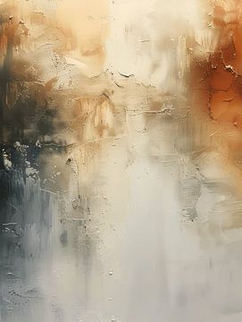 Modern abstract in wabi-sabi style by Japandi Art Studio