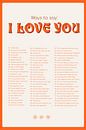 Ways to say: I love You - Orange von Loretti Miniaturansicht