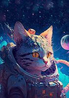 cat astronaut