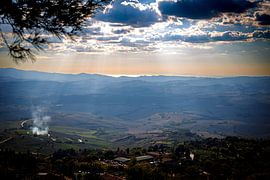 Uitzicht op Middelandse Zee van Mike Frinking
