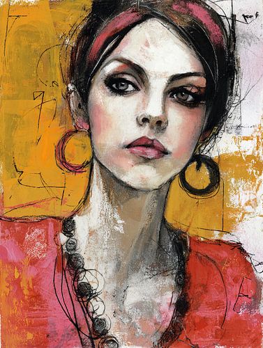 North Holland Woman Portrait | A Radiant View of Femininity by Abstract Painting