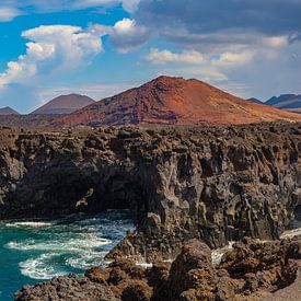 Los Hervideros sur la côte sud-ouest de Lanzarote sur Photo Art Thomas Klee