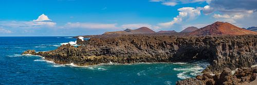 Los Hervideros aan de zuidwestkust van Lanzarote