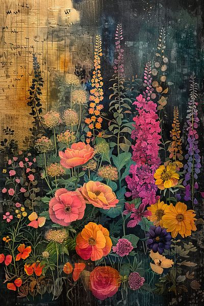 Floral beauty | Blossom Nightfall by Abstract Painting