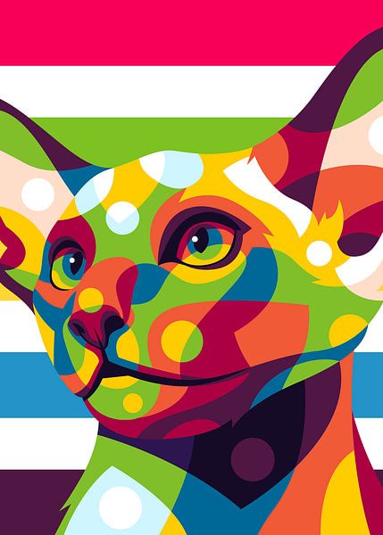 Kitty in Pop Art Style by Lintang Wicaksono