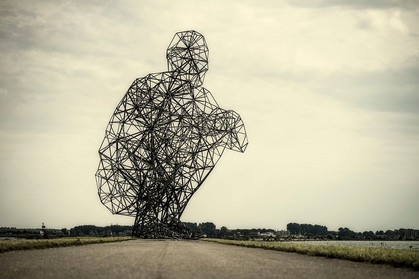 Exposition - Lelystad - Statue d'Antony Gormley par Keesnan Dogger Fotografie