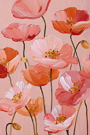 Jardin de pavots coralliens sur Nicholas McKenzie