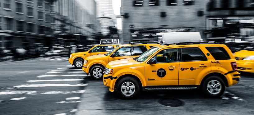 New York  "Yellow cab" van John Sassen