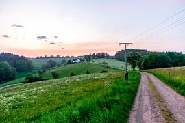 Summer cycle tour through the Schmalkalden countryside to Werratal near Fambach - Thuringia - Germany