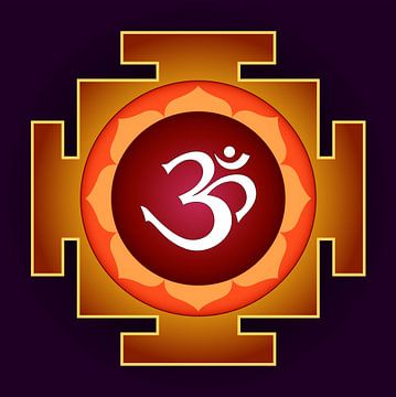 AUM - Yantra für Yoga-Meditation. Symbol des Absoluten