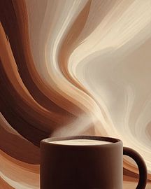 Kaffee oder Cappuccino – abstrakt von Egon Zitter