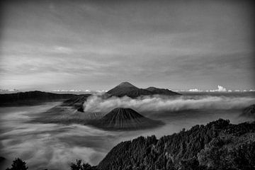 Bromo (vulkaan) indonesie van Jan Pel