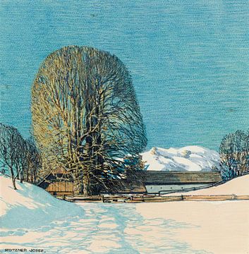 Pinzgau, Winter, JOSEF STOITZNER, um 1929 von Atelier Liesjes