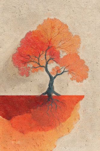 A tree over red land by Whale & Sons