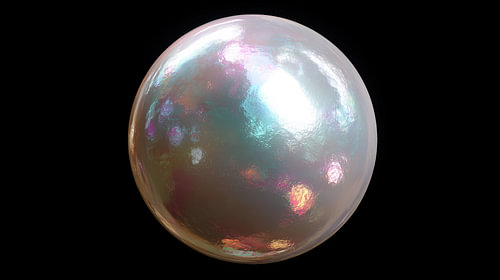 Holografische witte parel panorama