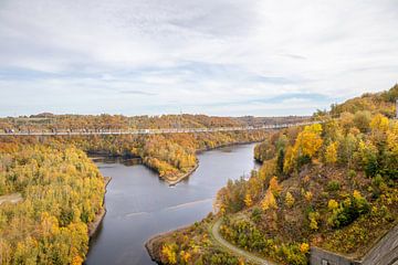 Tussen hemel en aarde - Hangbrug bij de Rappbode Dam in het Harz gebergte