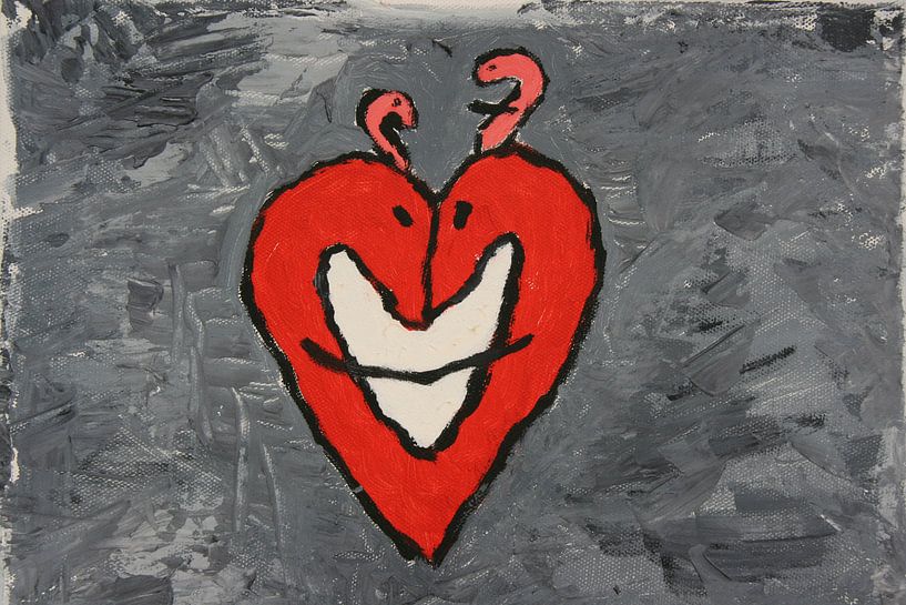 Smiling heart by Toekie -Art