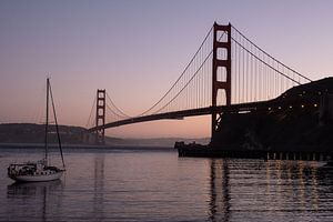 Golden Gate brug bij avond van John Faber