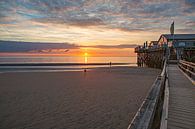 Sonnenuntergang in St. Peter-Ording von Annett Mirsberger Miniaturansicht