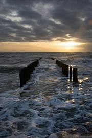 Zoutelande beach in December by Roland de Zeeuw