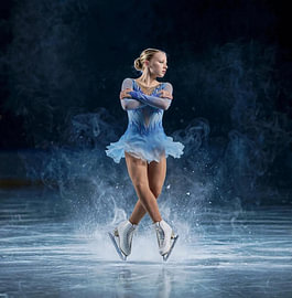 Kunstschaatsster Pirouette - Concentratie Moment op IJs - Ballet Dans van Henk Egbertzen