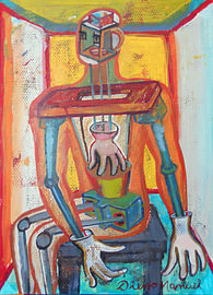 man sitting on a chair by Diego Manuel Rodriguez