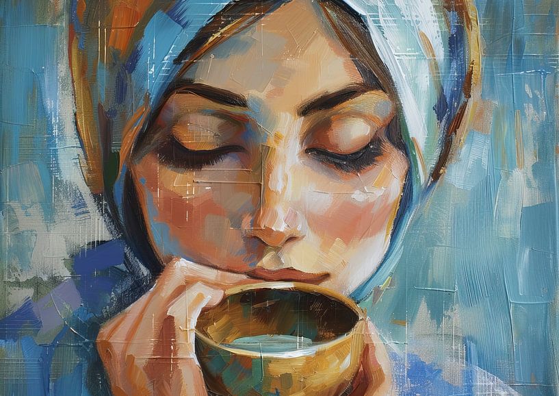Abstracte Vrouw | Cradle of Reflections van Kunst Kriebels