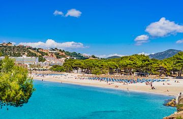 Vue de la plage à Santa Ponca, île de Majorque, Espagne sur Alex Winter