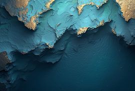 View down to the ocean