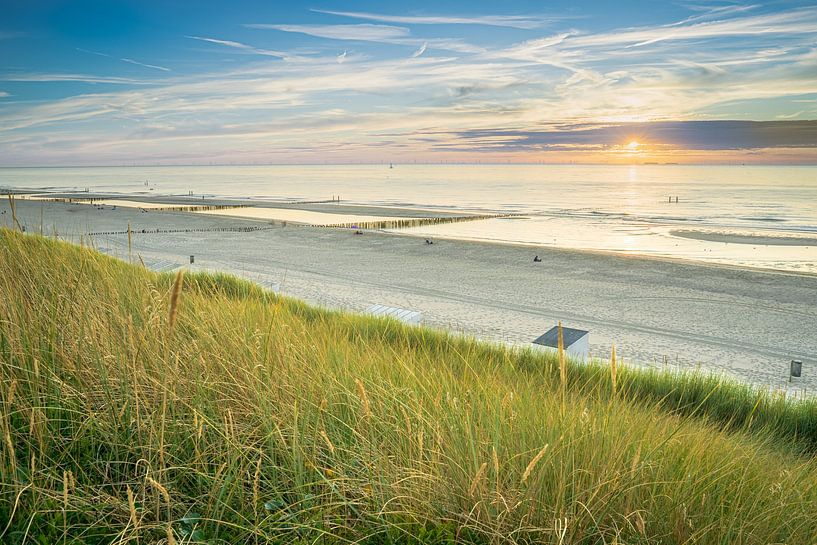 Sunset on the Walcheren Coast in Zeeland by Fotografiecor .nl