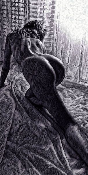 Aktporträt - nackte Frau in sexy Pose von The Photo Artist