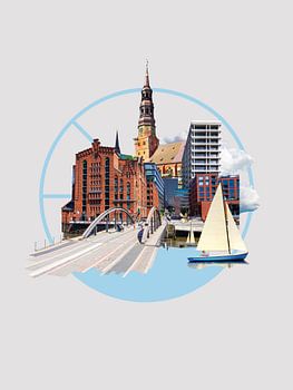 Stadtcollagen - Hamburg Collage #01