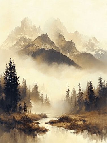 Beautiful mountain scenery by Studio Allee