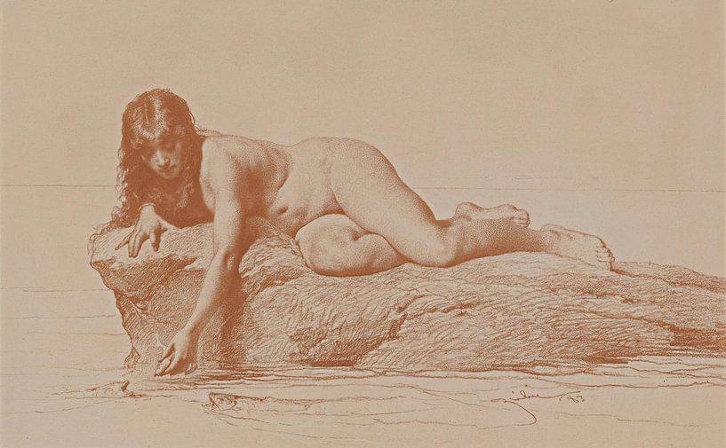 Mihály Zichy - Female Nude by Peter Balan