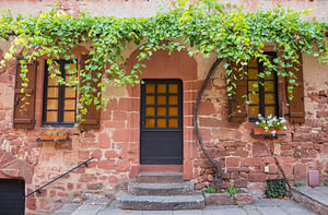 Das rote Dorf Collonges la rouge in Frankreich
