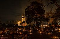 Light evening at the Jacobus church in Rolde